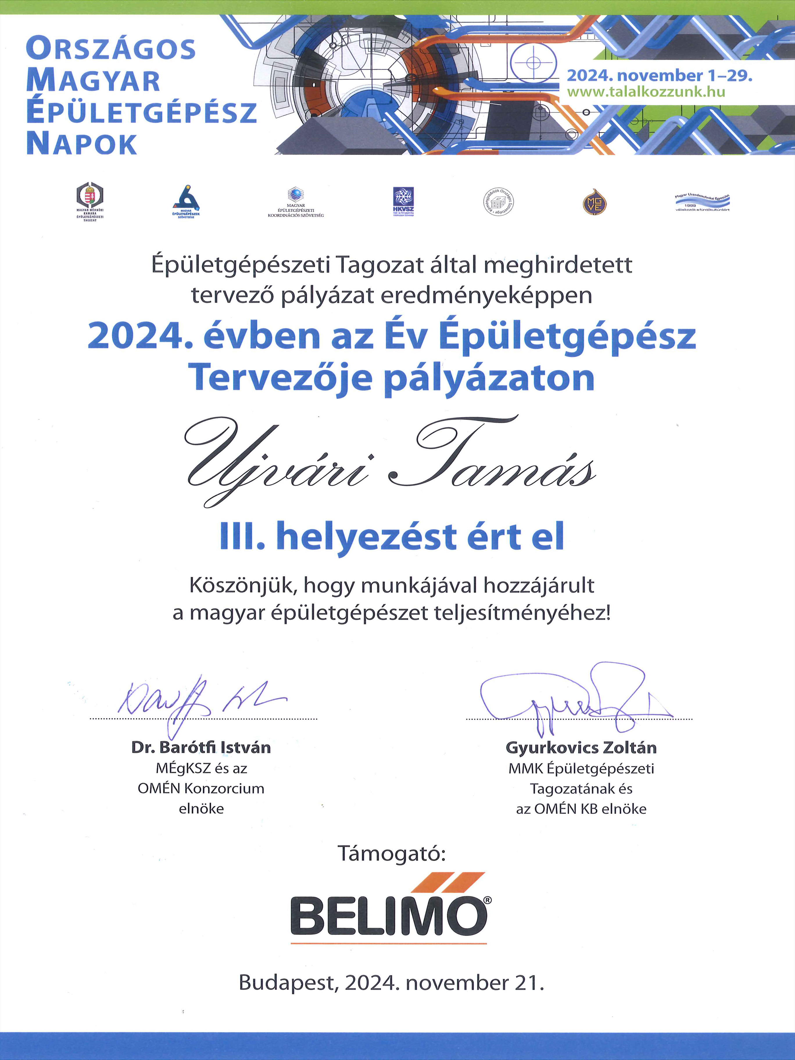 AVT Terv Kft. – Tervpályázat 2024